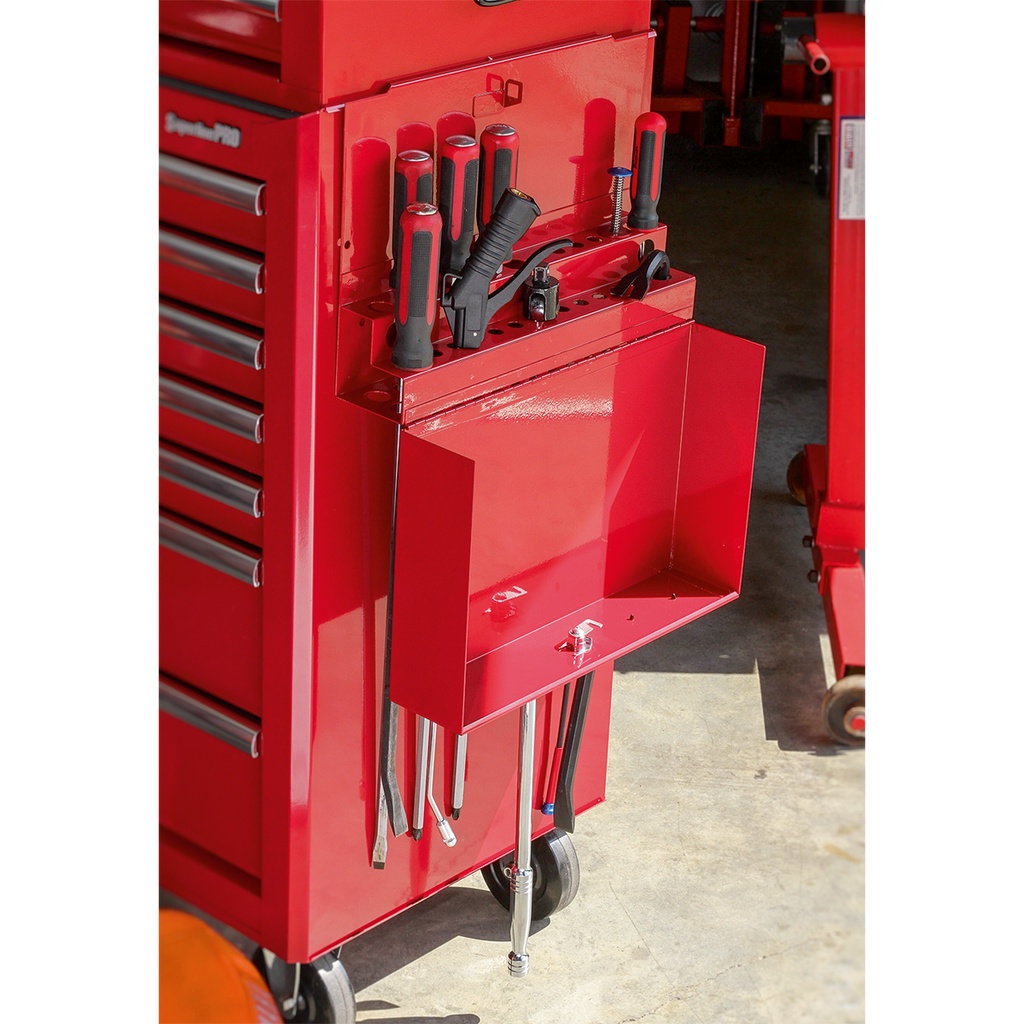 Side Cabinet for Long Handle Tools, Red (APLHT)