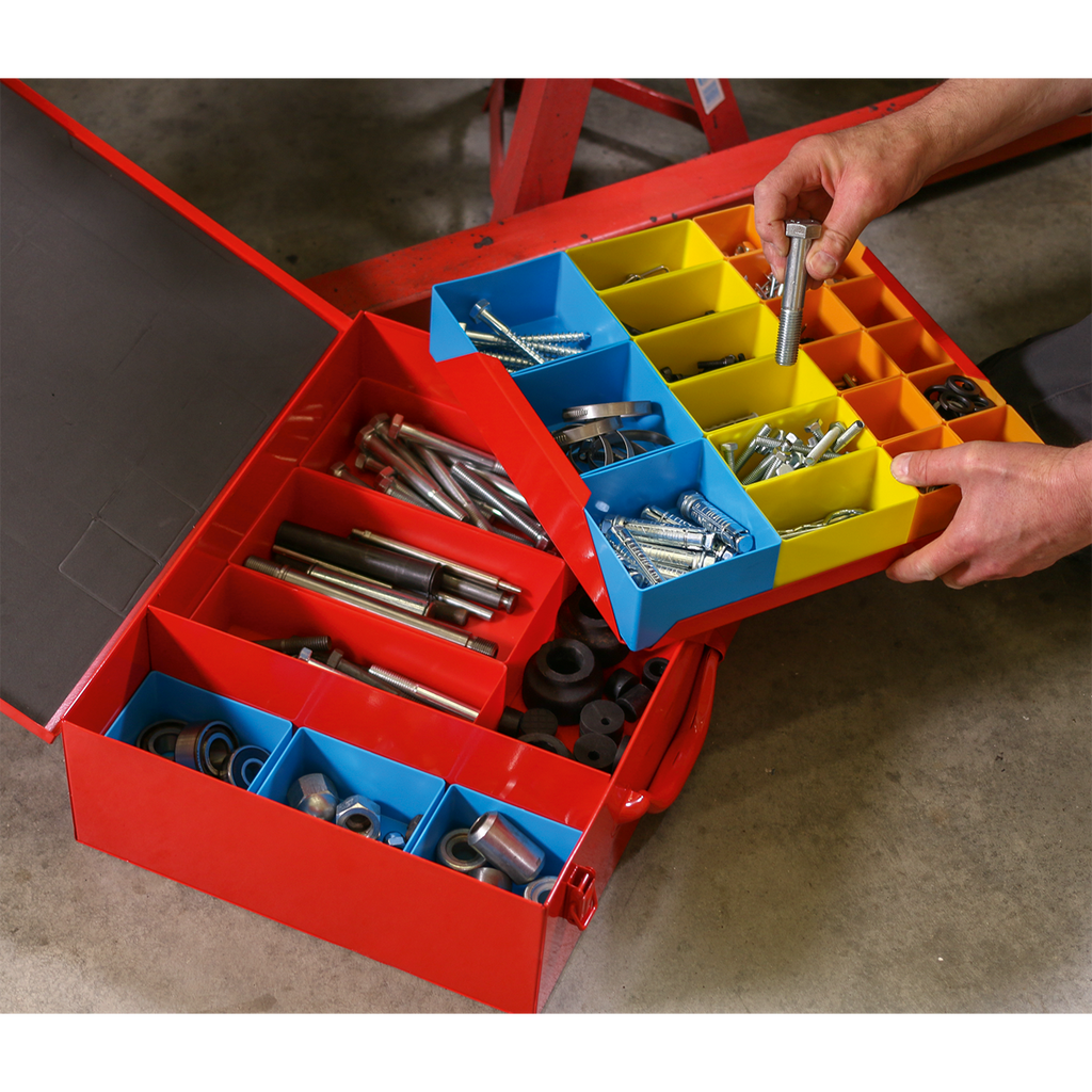 2-Layer Metal Case with 27 Storage Bins (APMC27)