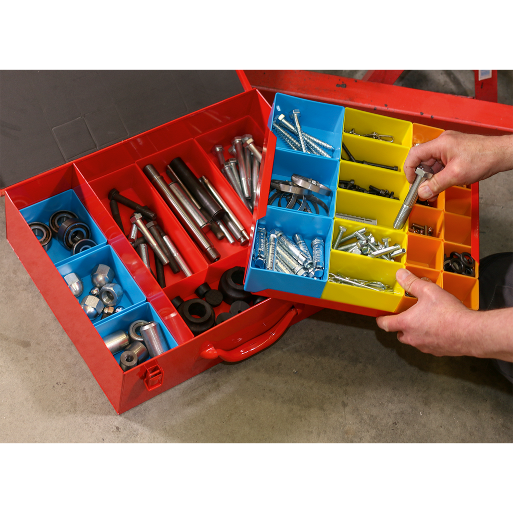 2-Layer Metal Case with 27 Storage Bins (APMC27)