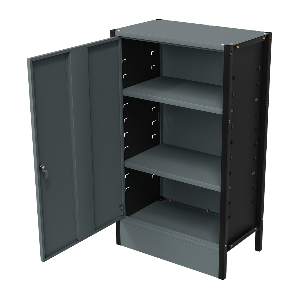 Modular Storage Base Cupboard Unit 3 Shelves 580mm