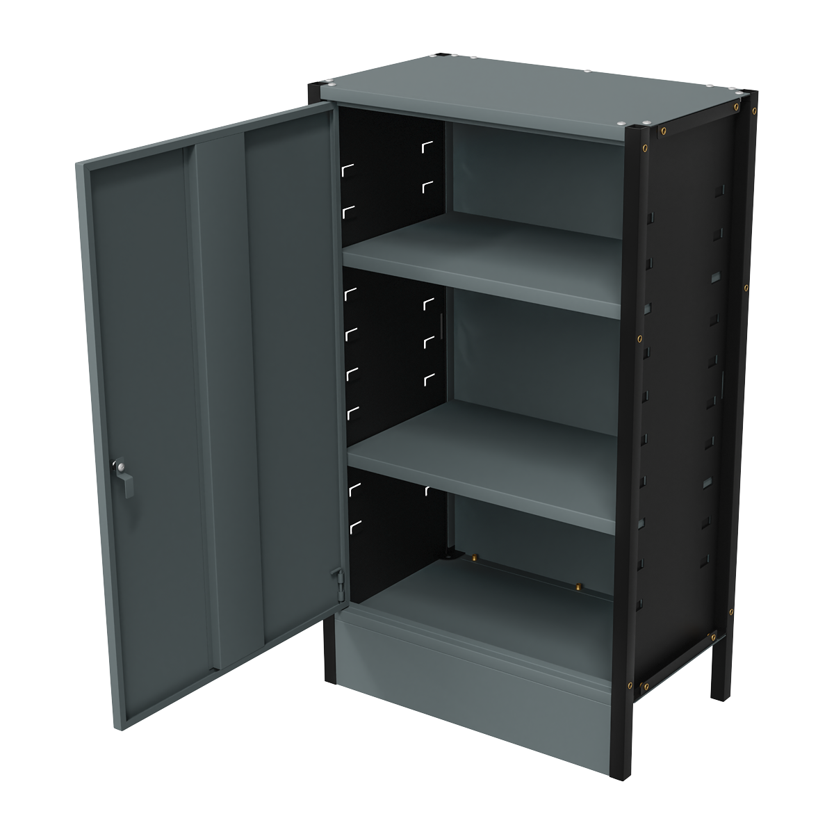 Modular Storage Base Cupboard Unit 3 Shelves 580mm