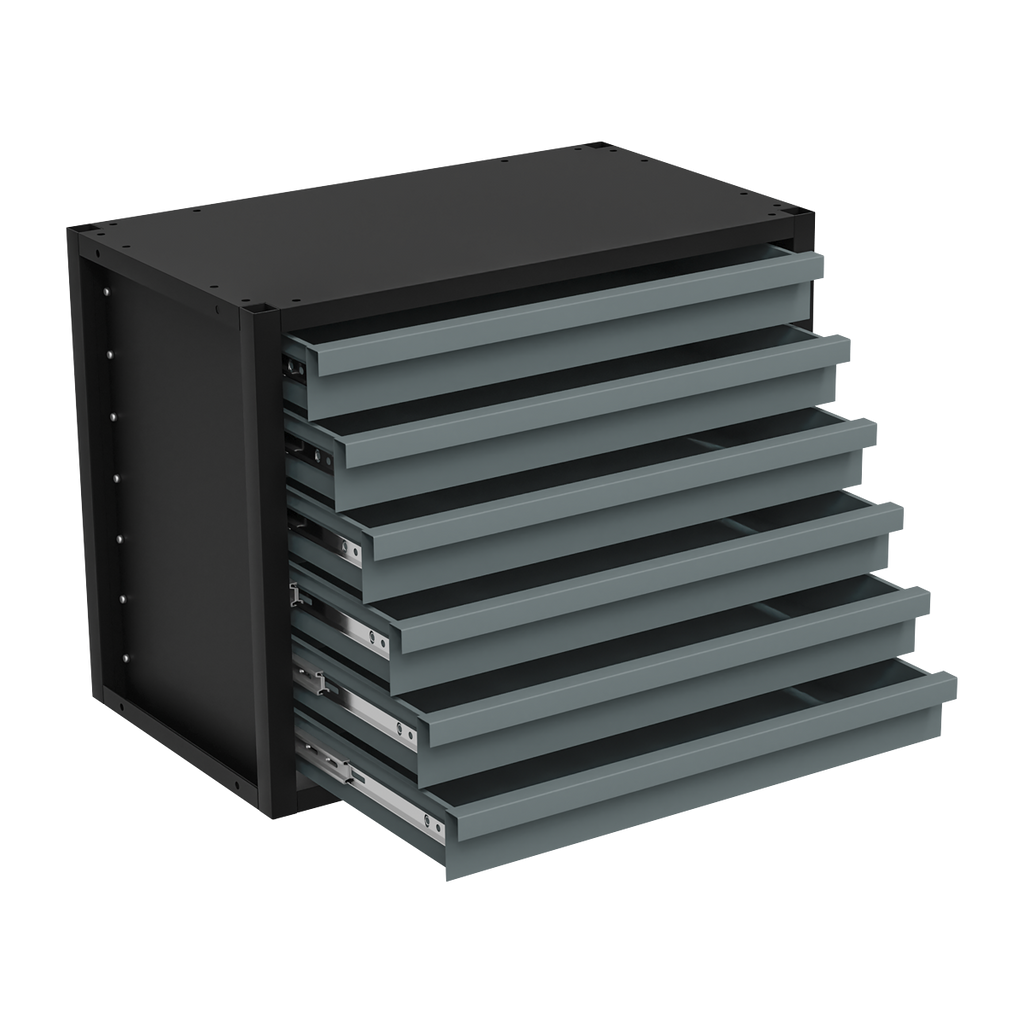 Modular Storage Mid Unit 6 Drawer 580mm