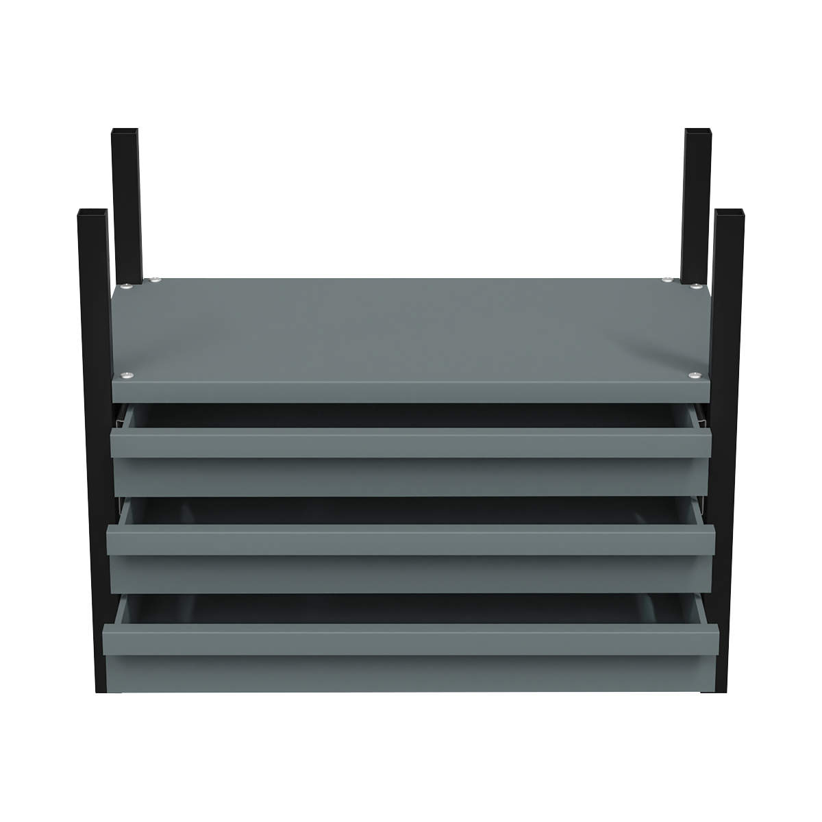 Modular Storage Mid Unit 3 Drawer & 1 Shelf 580mm