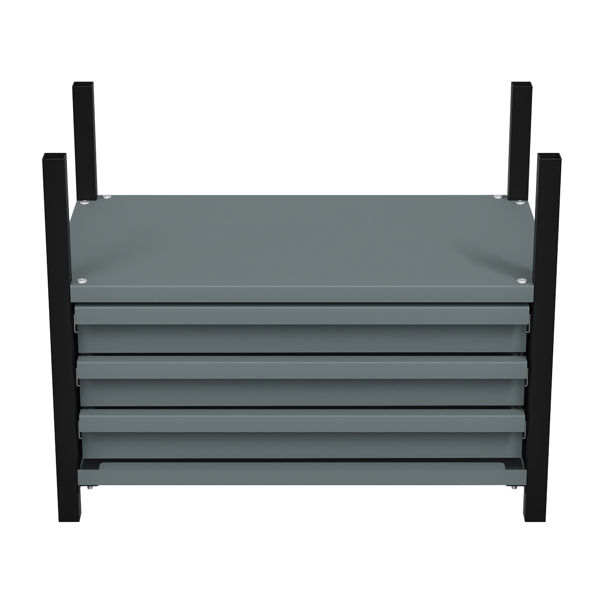 Modular Storage Mid Unit 3 Drawer & 1 Shelf 580mm