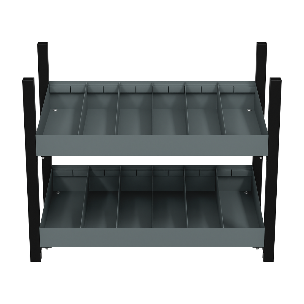 Modular Storage Mid Unit 2 Compartment Shelve 580mm