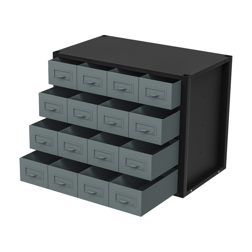 Modular Storage Mid Unit 16 Small Drawers 580mm
