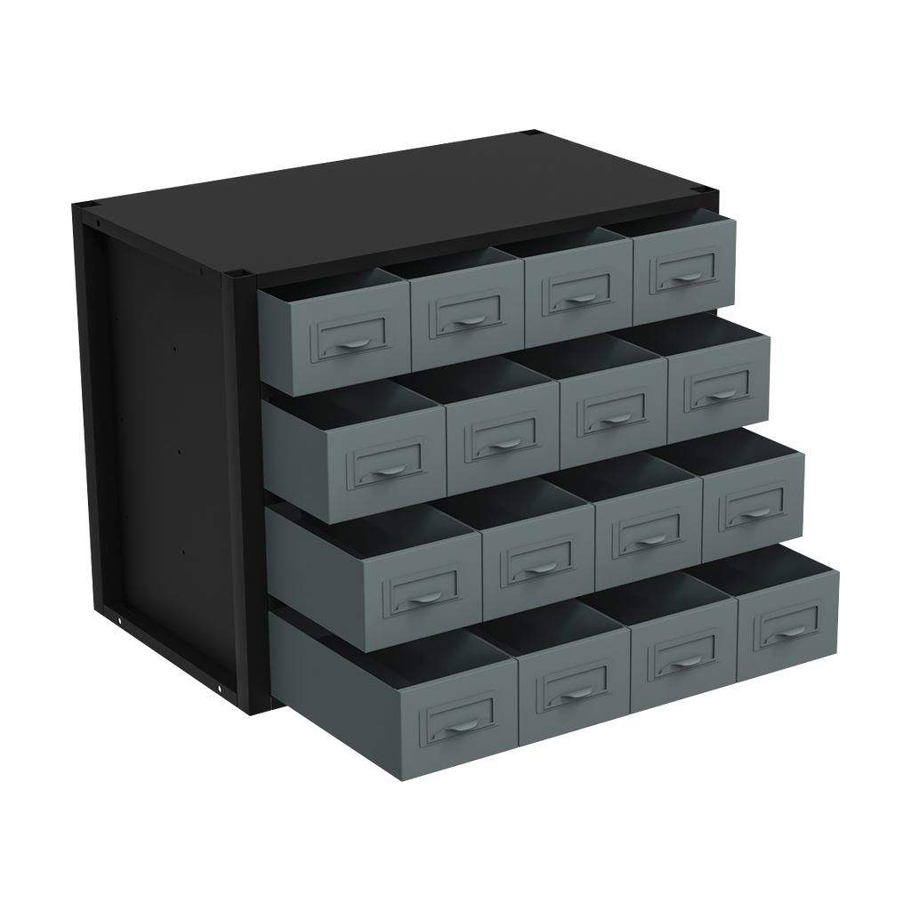 Modular Storage Mid Unit 16 Small Drawers 580mm