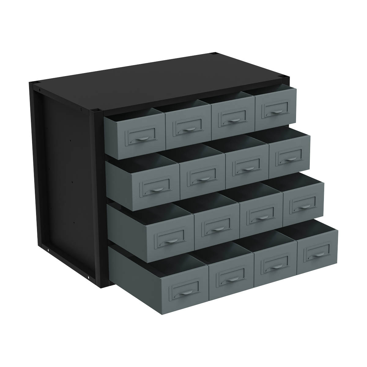 Modular Storage Mid Unit 16 Small Drawers 580mm