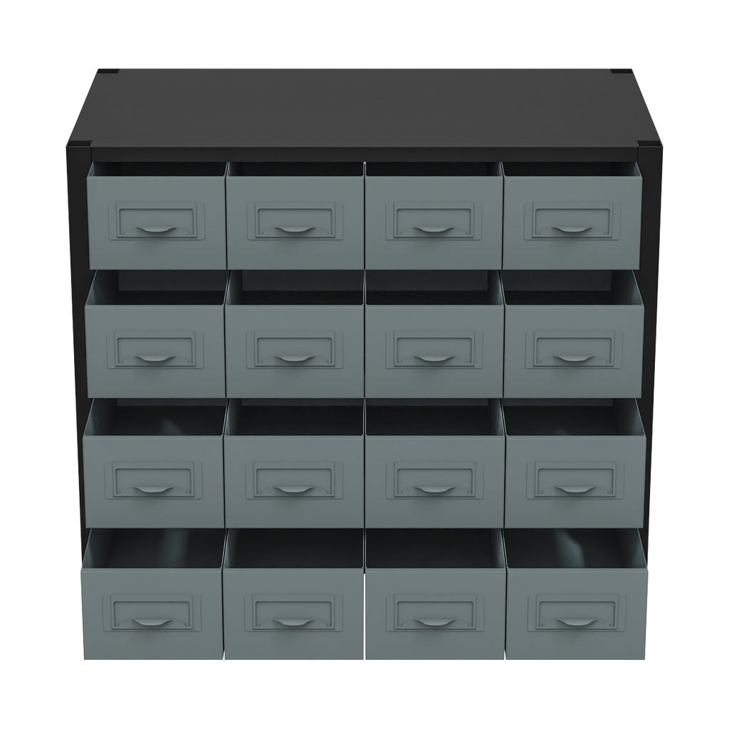 Modular Storage Mid Unit 16 Small Drawers 580mm