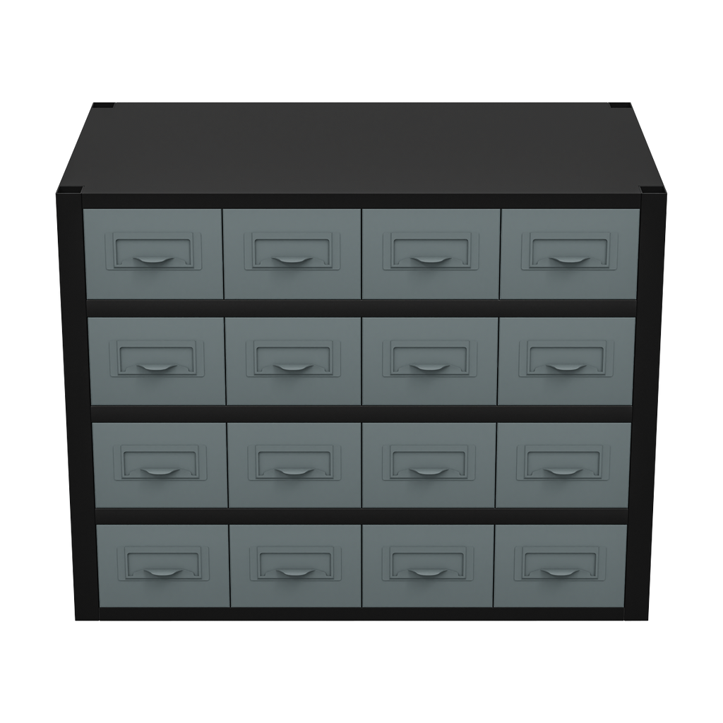 Modular Storage Mid Unit 16 Small Drawers 580mm