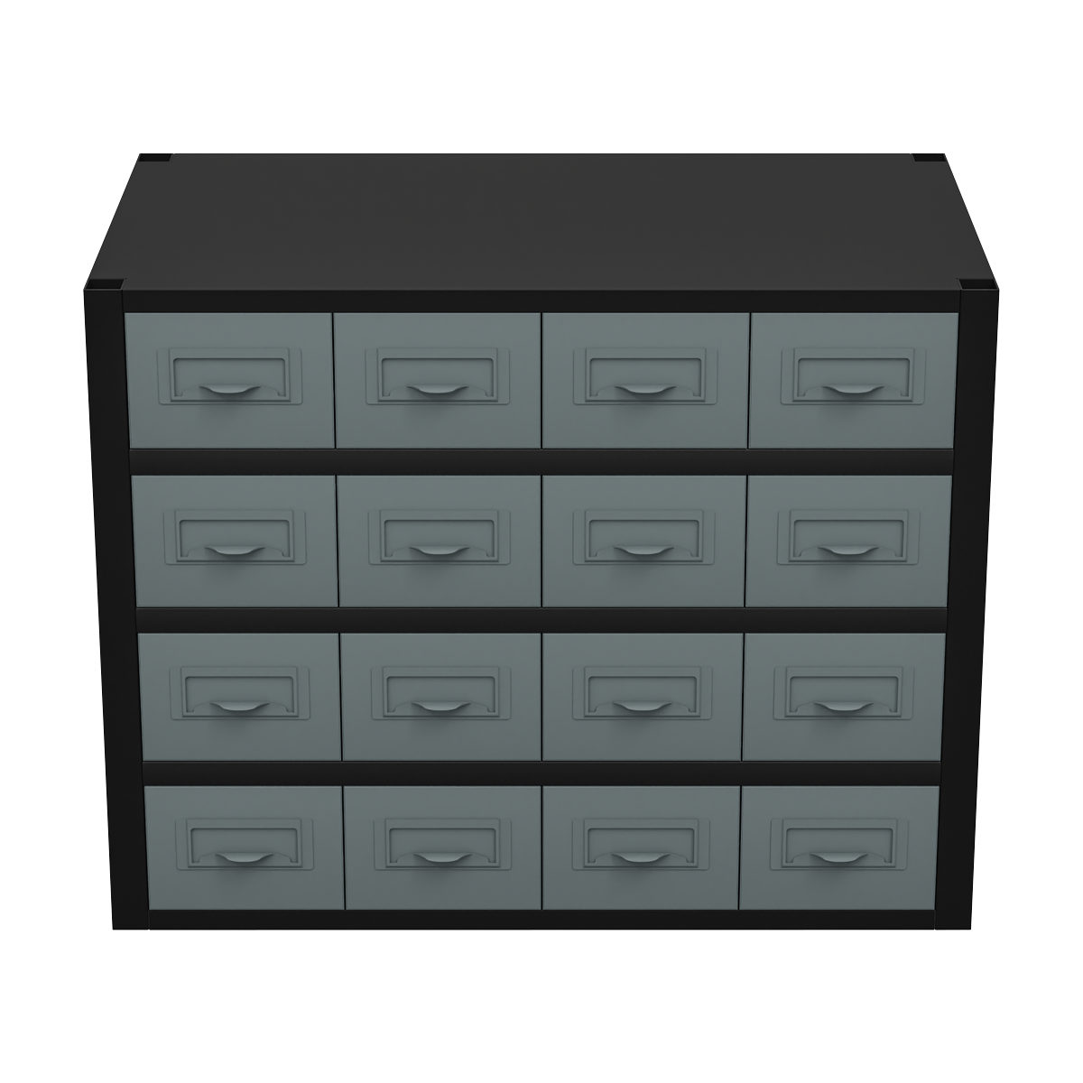 Modular Storage Mid Unit 16 Small Drawers 580mm