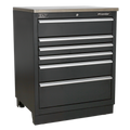 Premier™ Heavy-Duty Modular Floor Cabinet 6 Drawer 775mm