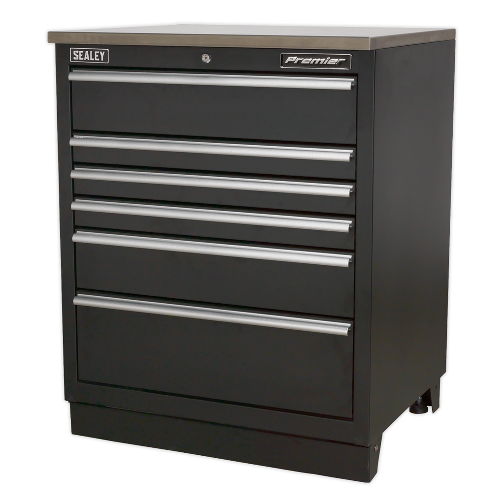 Premier™ Heavy-Duty Modular Floor Cabinet 6 Drawer 775mm