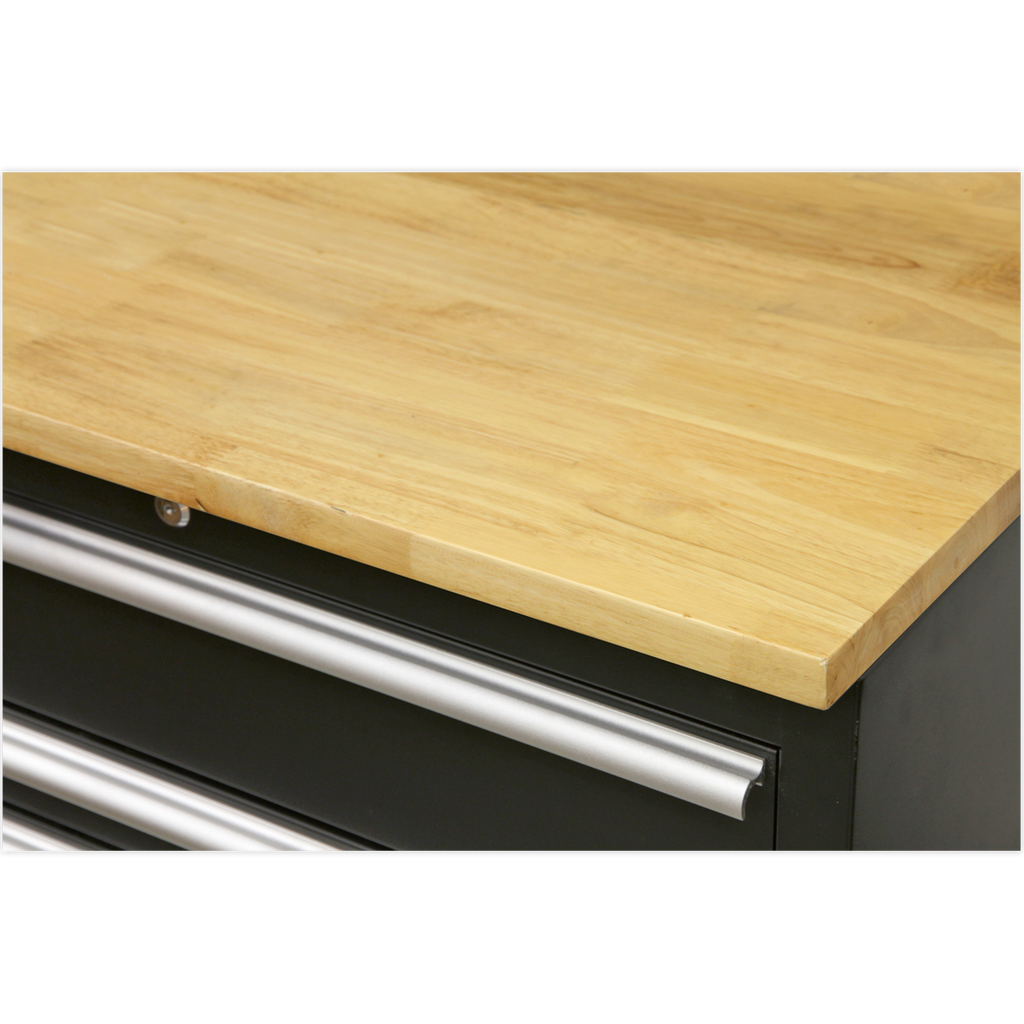 Premier™ Storage System with Hardwood Worktop 3.55m