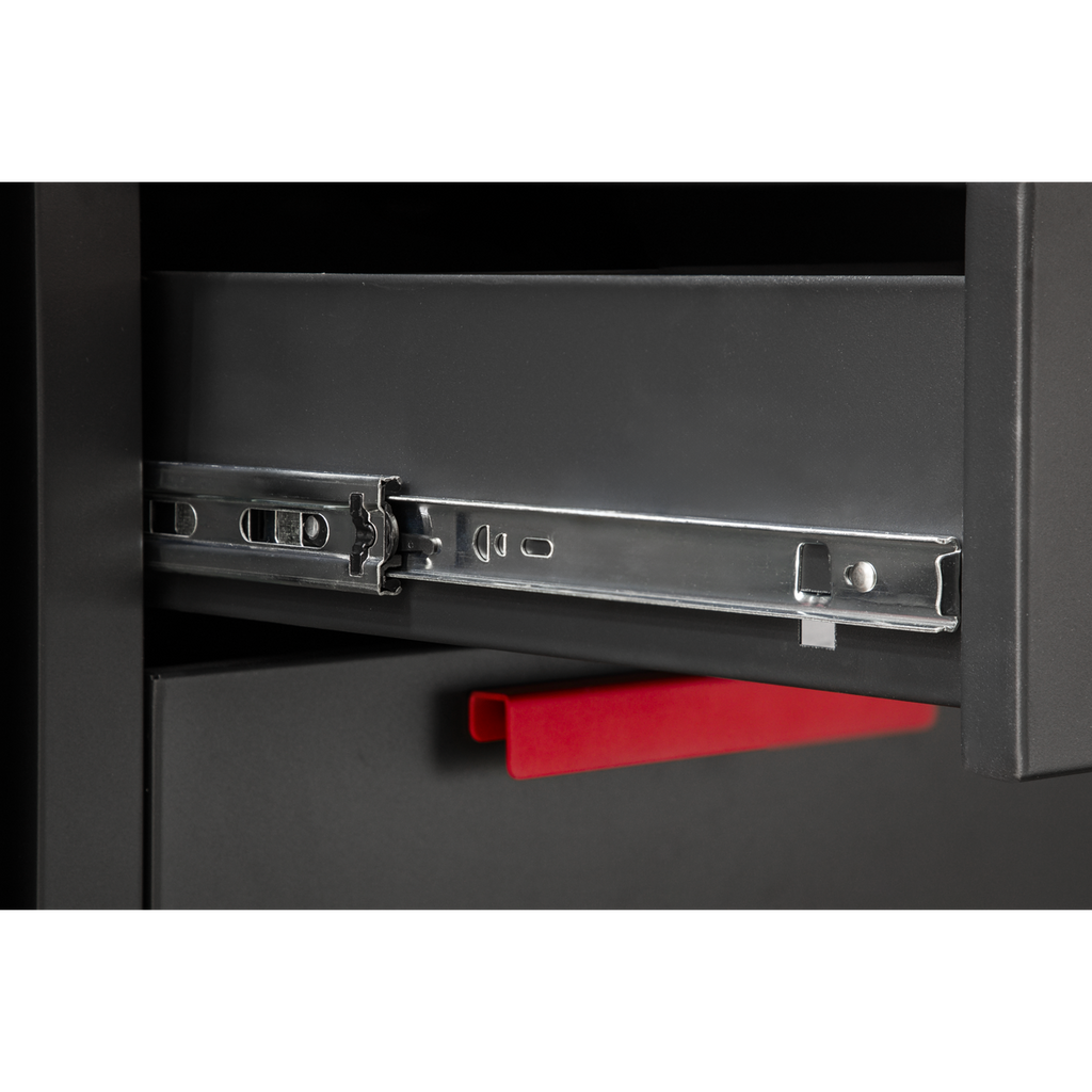 Complete Garage Storage System with 2 Mobile Trolleys