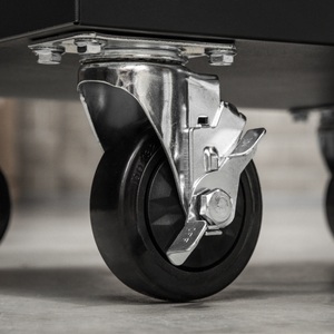 Complete Garage Storage System with 2 Mobile Trolleys