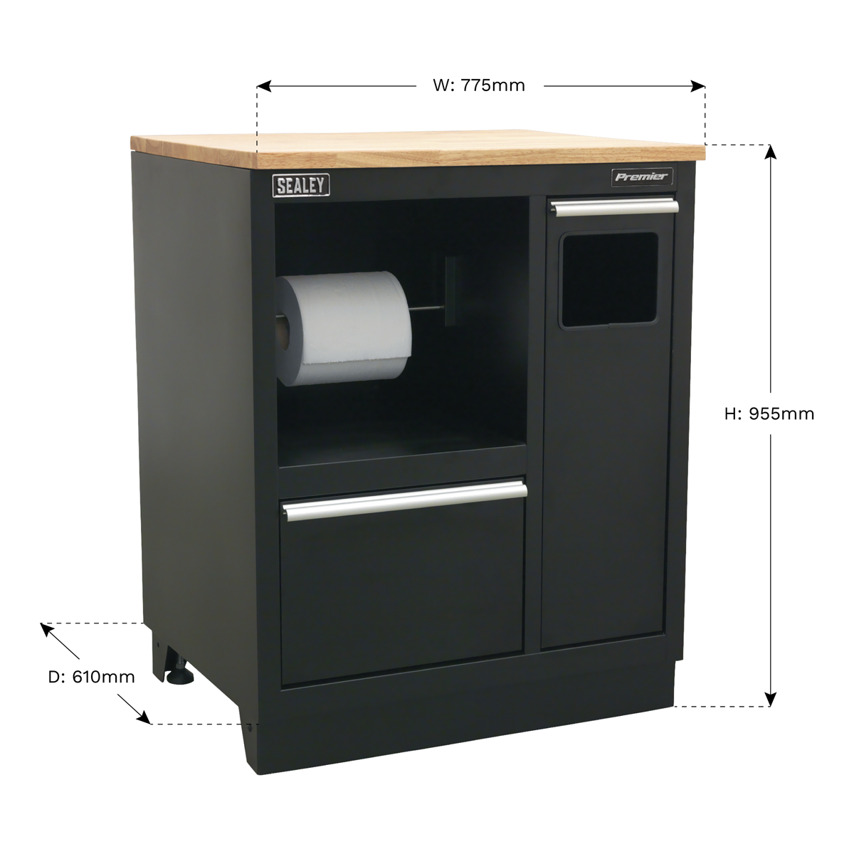 Premier™ Heavy-Duty Modular Multifunction Floor Cabinet 775mm