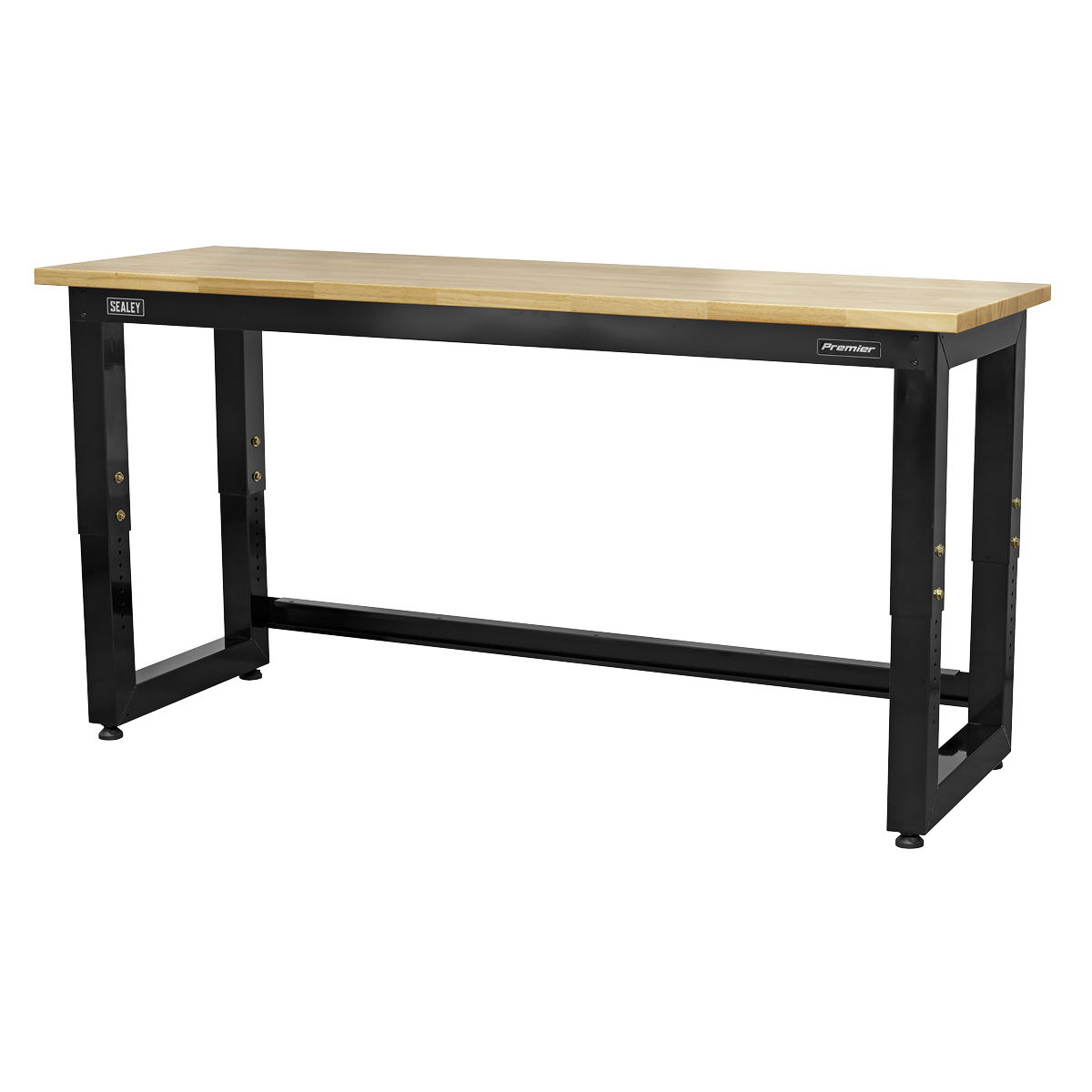 Premier™ Heavy-Duty Steel Adjustable Workbench with Wooden Worktop 1830mm