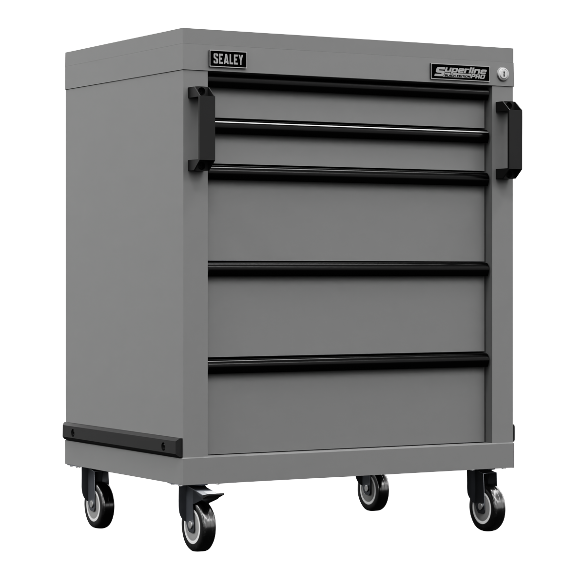 Superline PRO® Black Edition Modular Mobile Cabinet 5 Drawer 650mm