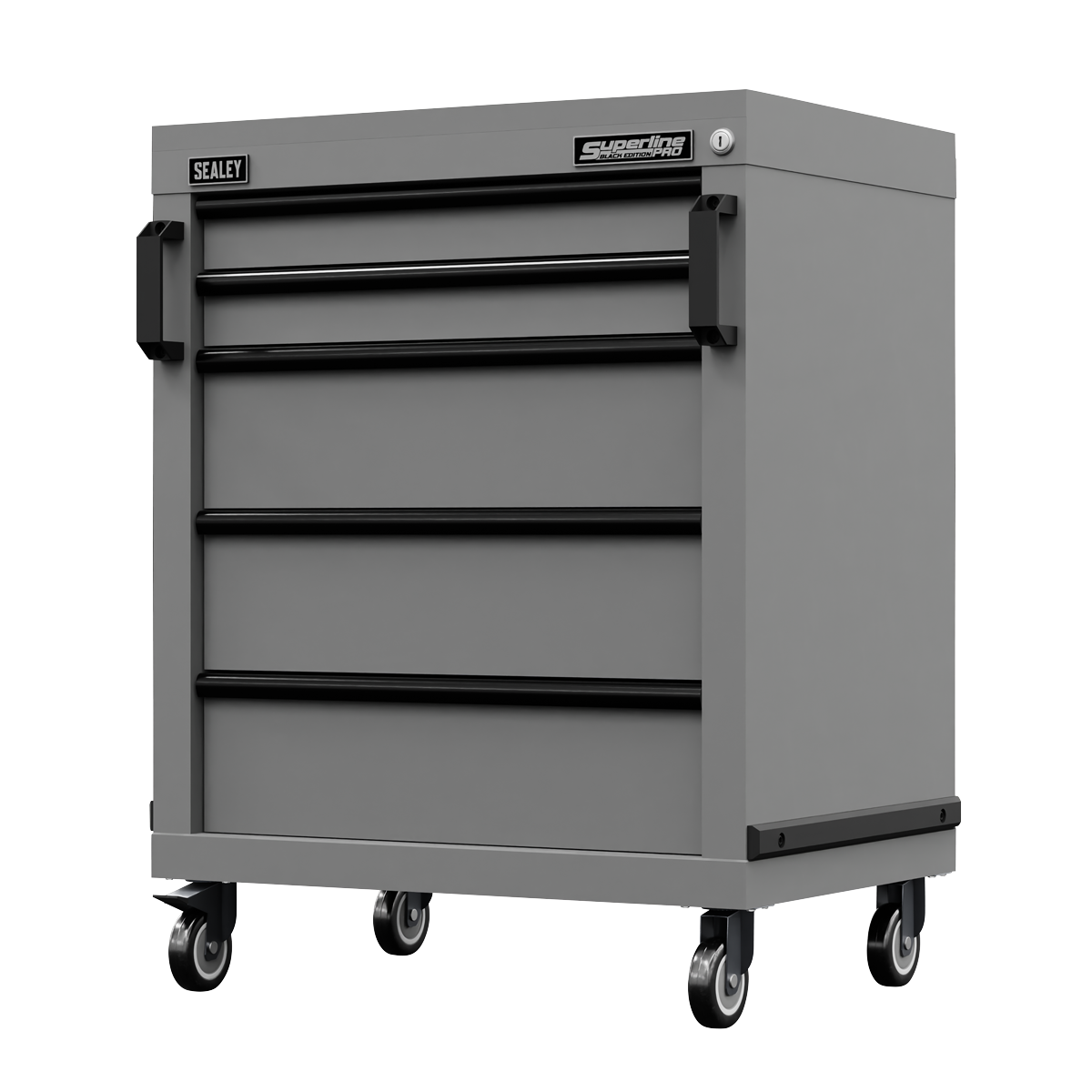 Superline PRO® Black Edition Modular Mobile Cabinet 5 Drawer 650mm