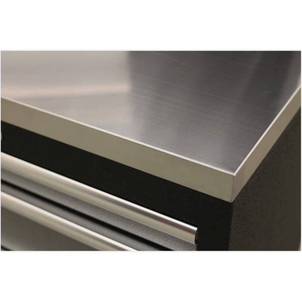 Superline PRO® Corner Storage System with Stainless Worktop 1.55m