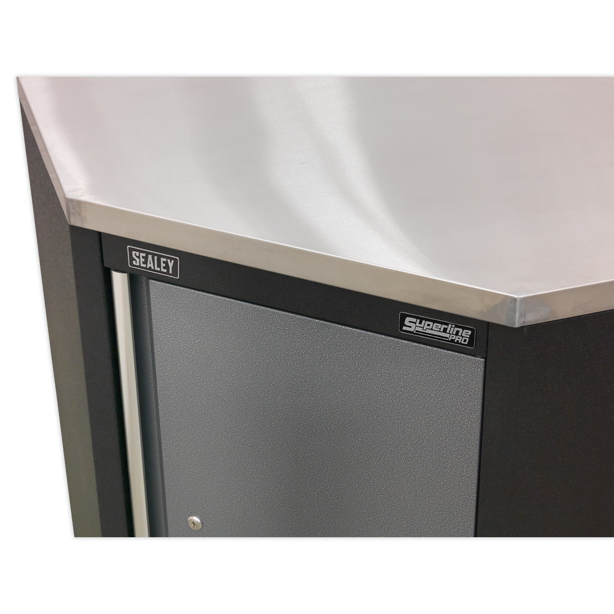 Superline PRO® Stainless Steel Corner Worktop 865mm (APMS60SS)