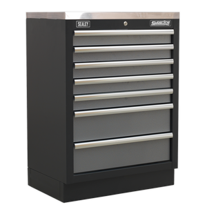 Superline PRO® Corner Storage System with Stainless Worktop 1.55m