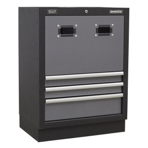 Superline PRO® Modular Storage System Combo with Stainless Steel Worktop