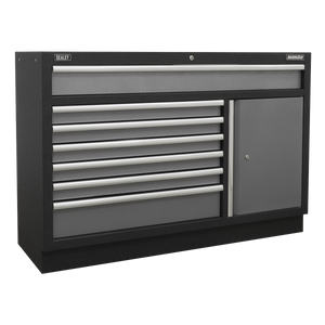Superline PRO® Modular Storage System Combo with Pressed Wood Worktop