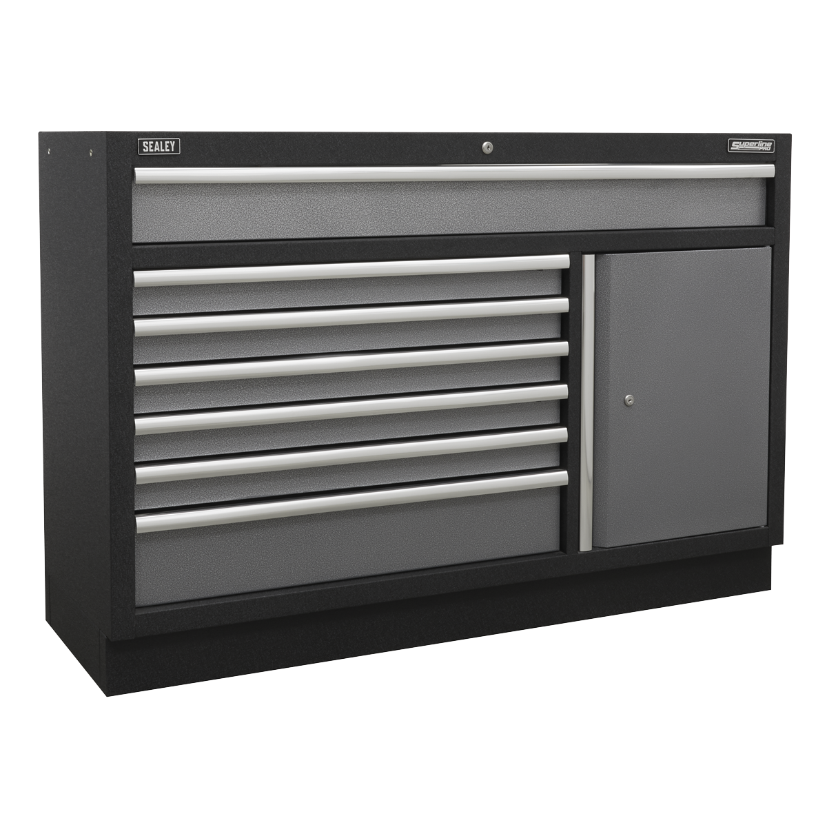Superline PRO® Modular Storage System Combo with Stainless Steel Worktop