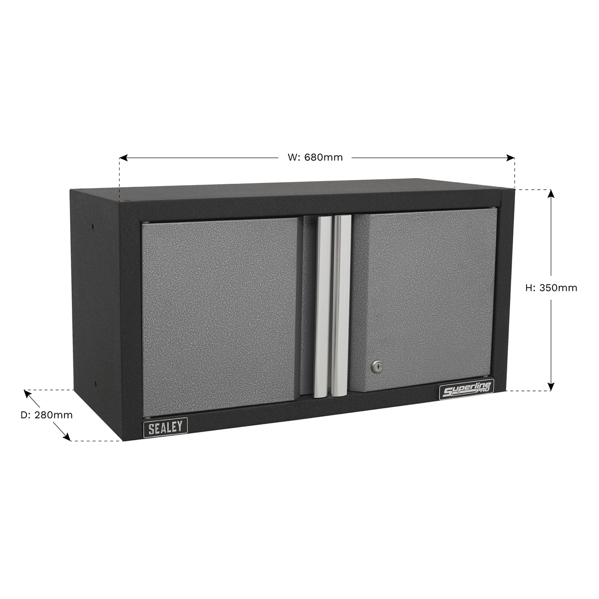 Superline PRO® Modular Wall Cabinet 680mm, 2 Door (APMS65)