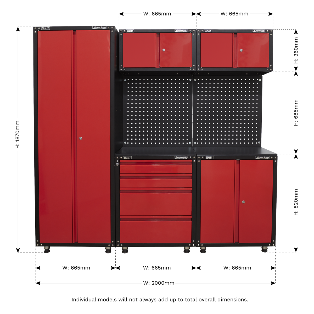 American PRO® Modular Storage System 2.0m