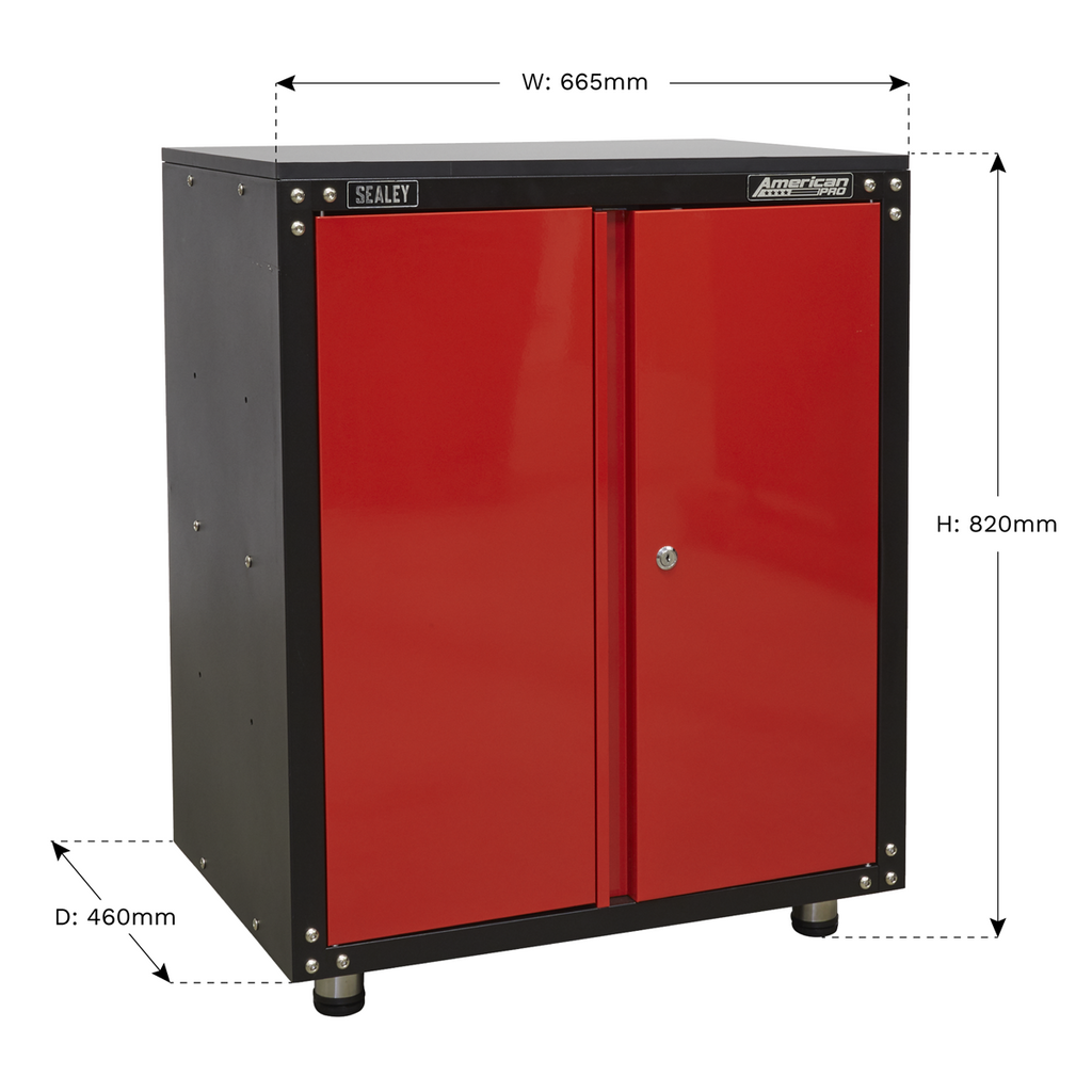 American PRO® Modular Cabinet with Worktop 2 Door 665mm
