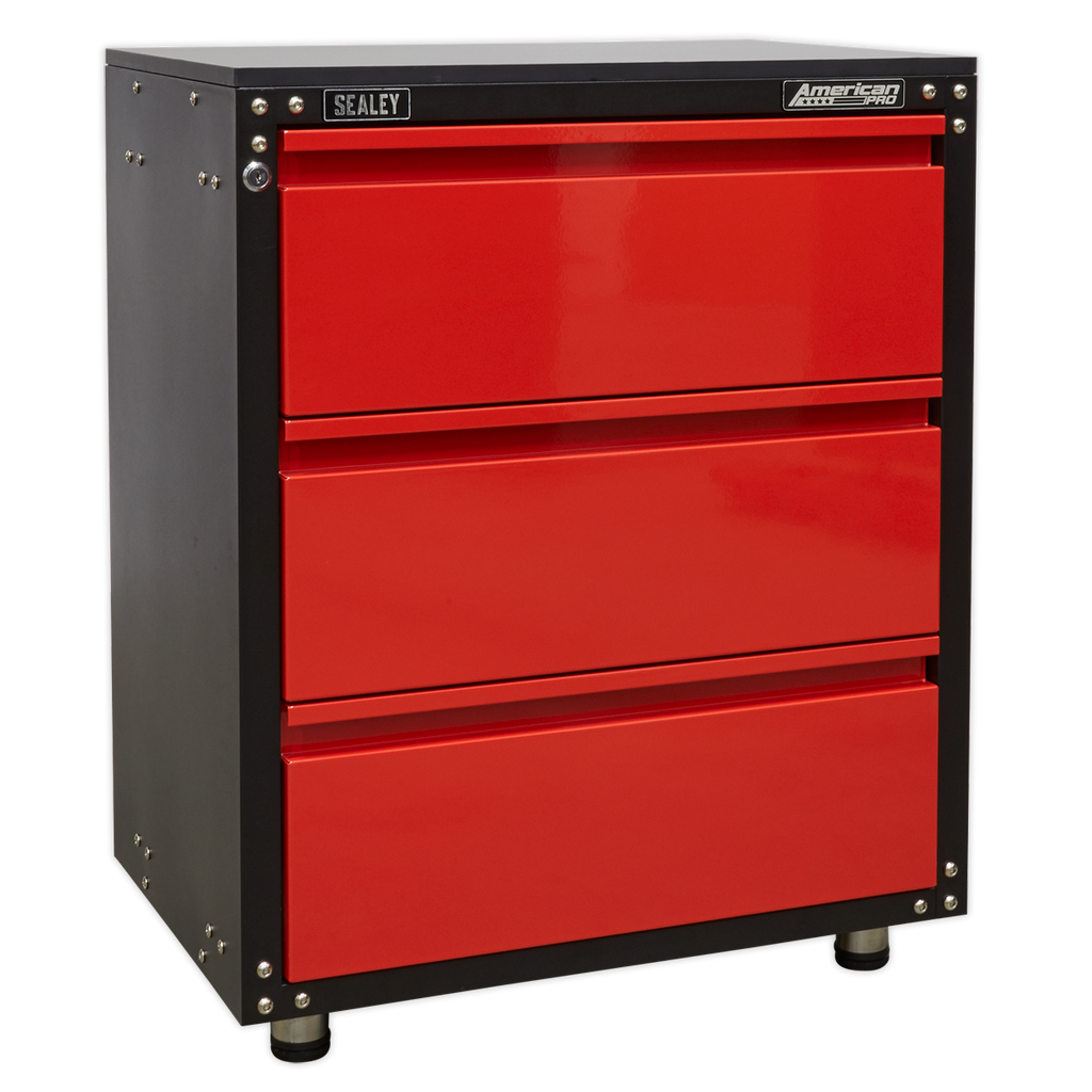 American PRO® Modular Cabinet with Worktop 3 Drawer 665mm