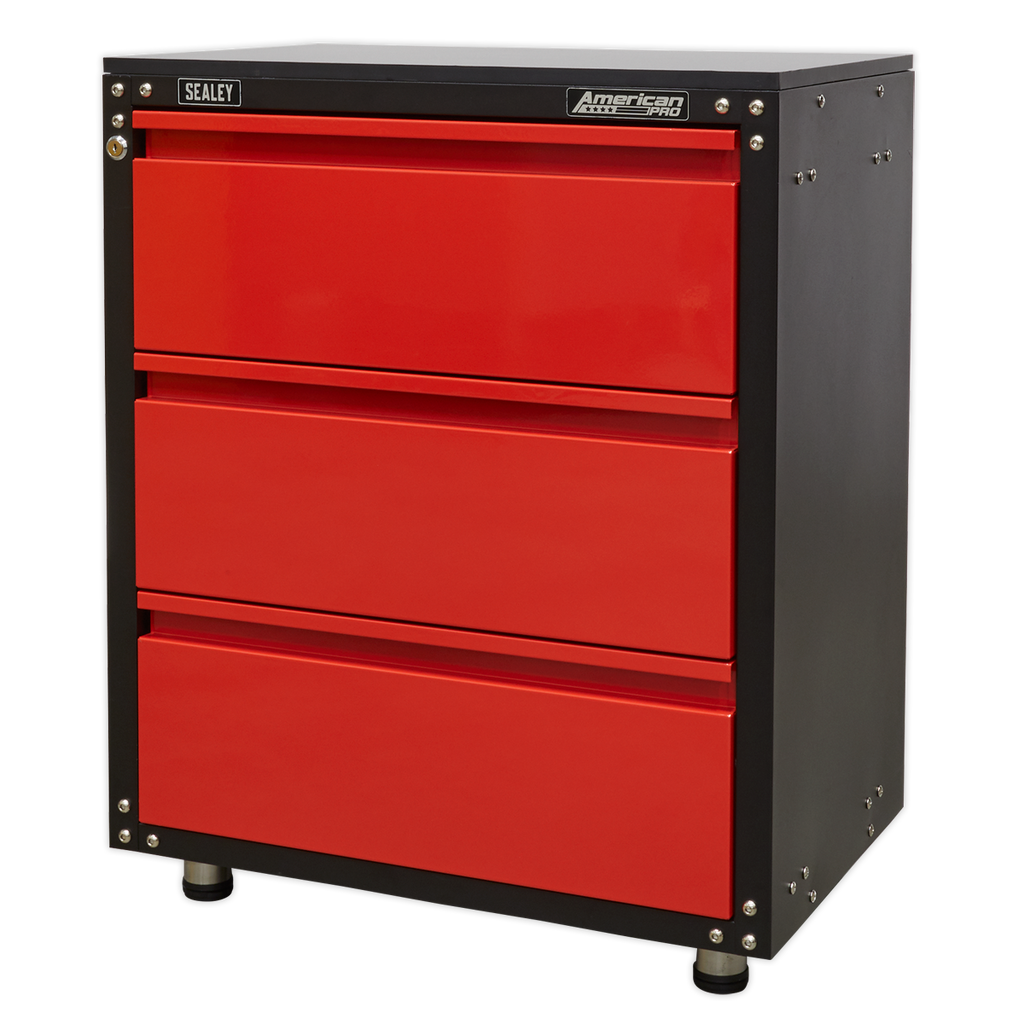 American PRO® Modular Cabinet with Worktop 3 Drawer 665mm