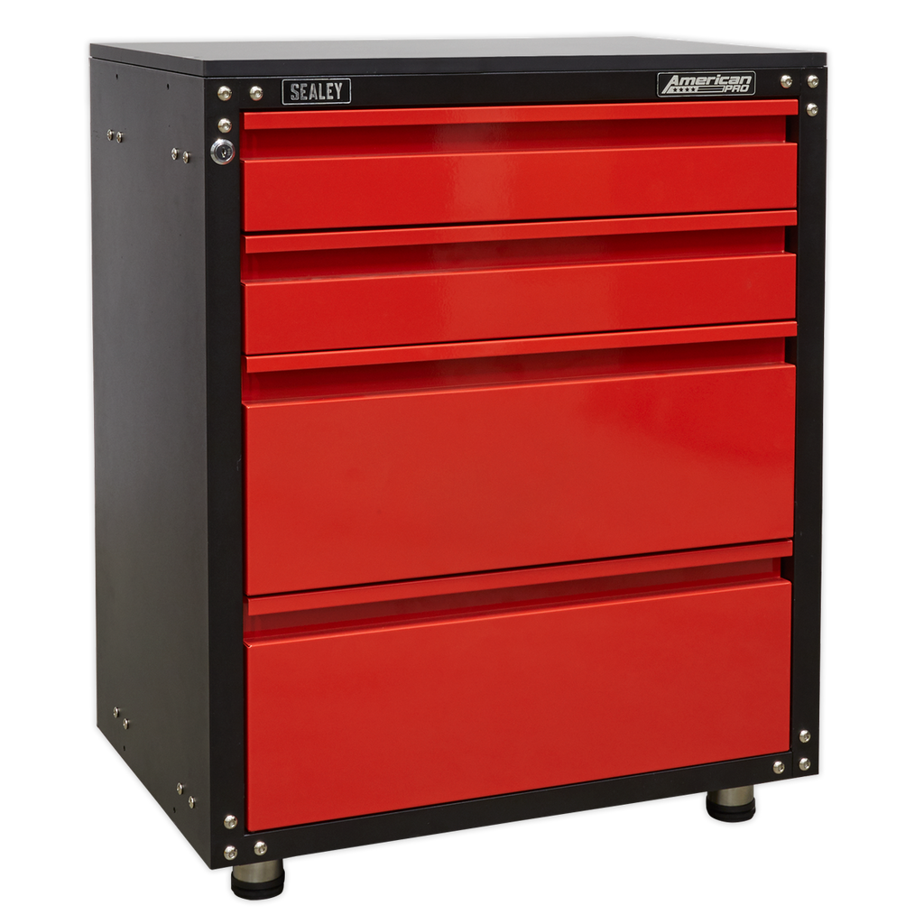 American PRO® Modular Cabinet with Worktop 4 Drawer 665mm