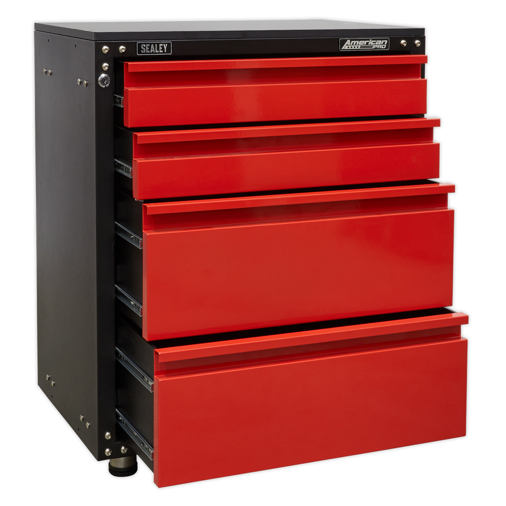 American PRO® Modular Cabinet with Worktop 4 Drawer 665mm