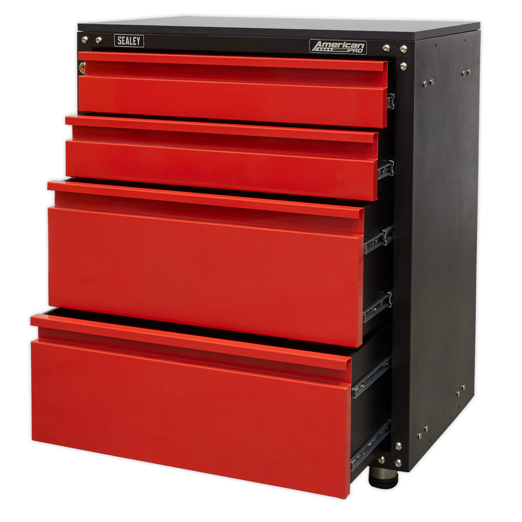 American PRO® Modular Cabinet with Worktop 4 Drawer 665mm