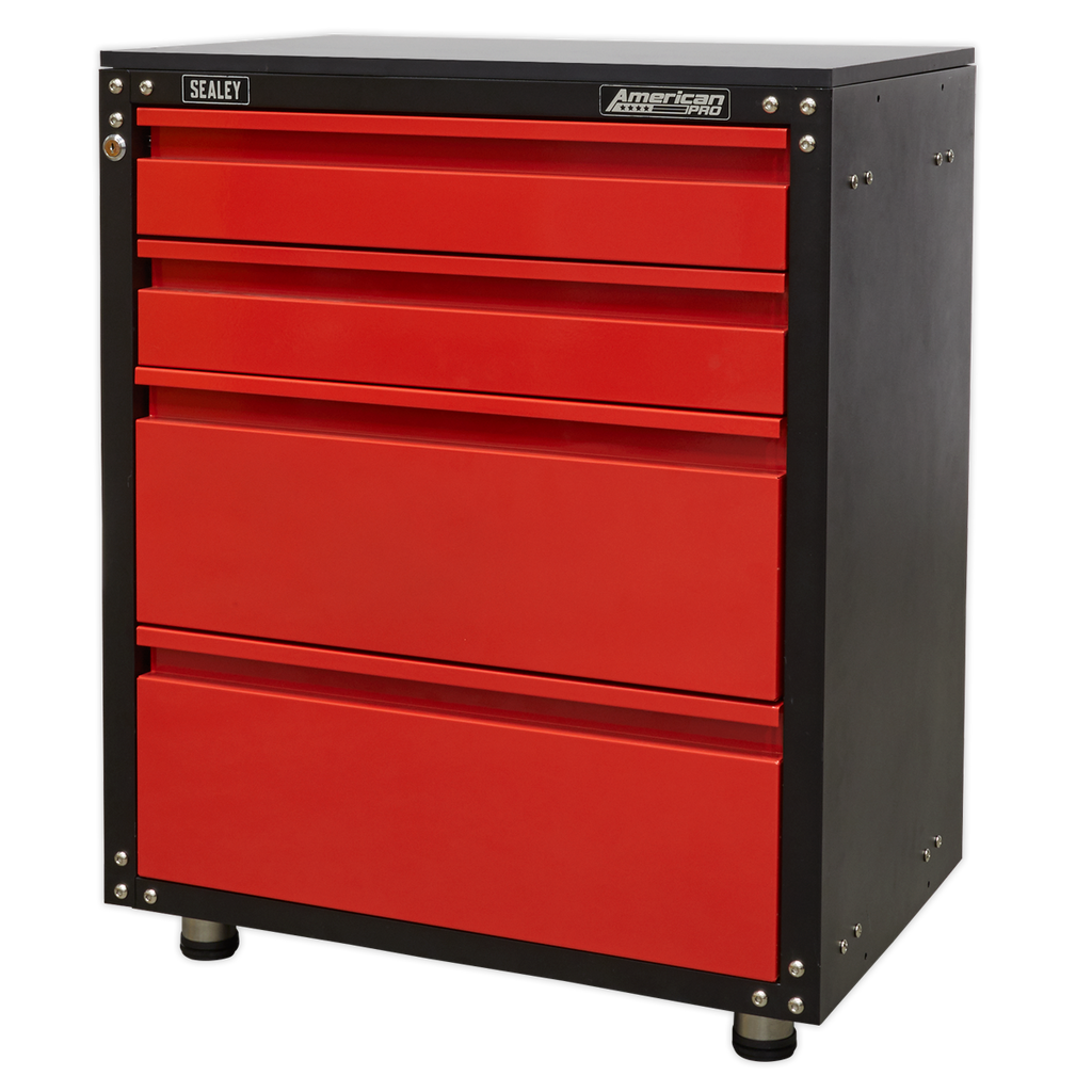 American PRO® Modular Cabinet with Worktop 4 Drawer 665mm