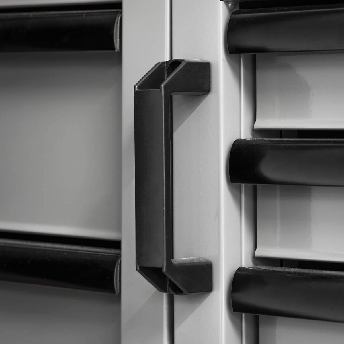 Superline PRO® Black Edition Storage System with Rubber Wood Worktop 3.24m