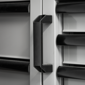 Superline PRO® Black Edition Storage System with Rubber Wood Worktop 3.24m