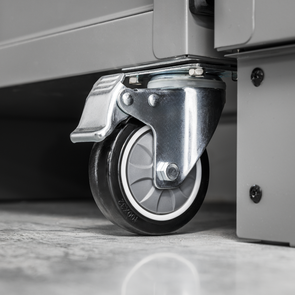Superline PRO® Black Edition Storage System with Rubber Wood Worktop 3.24m