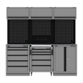 Superline PRO® Black Edition Storage System with Stainless Worktop 2.04m