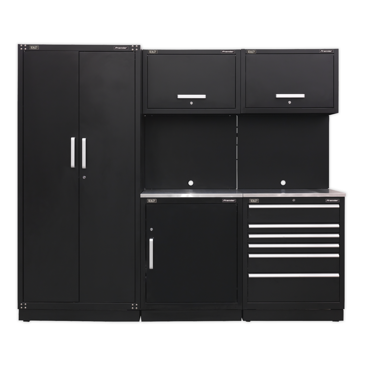 Premier™ Storage System with Stainless Worktop 2.48m