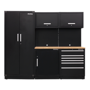Premier™ Storage System with Hardwood Worktop 2.48m