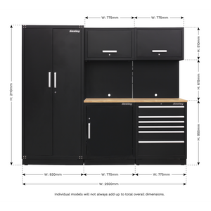 Premier™ Storage System with Hardwood Worktop 2.48m