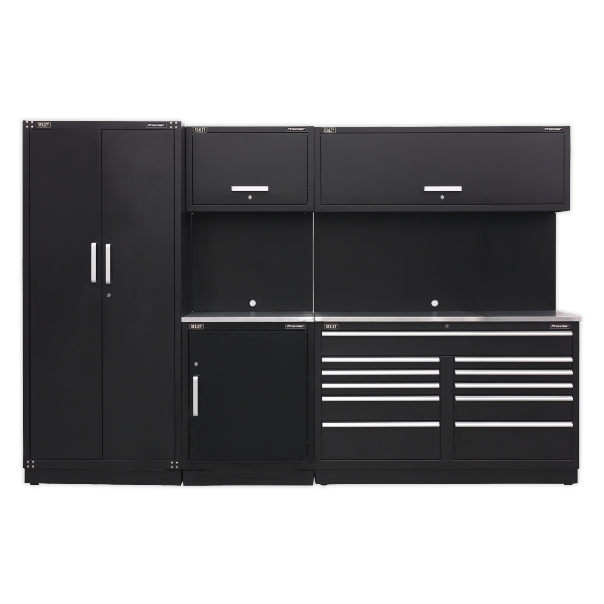 Premier™ Storage System with Stainless Worktop 3.26m