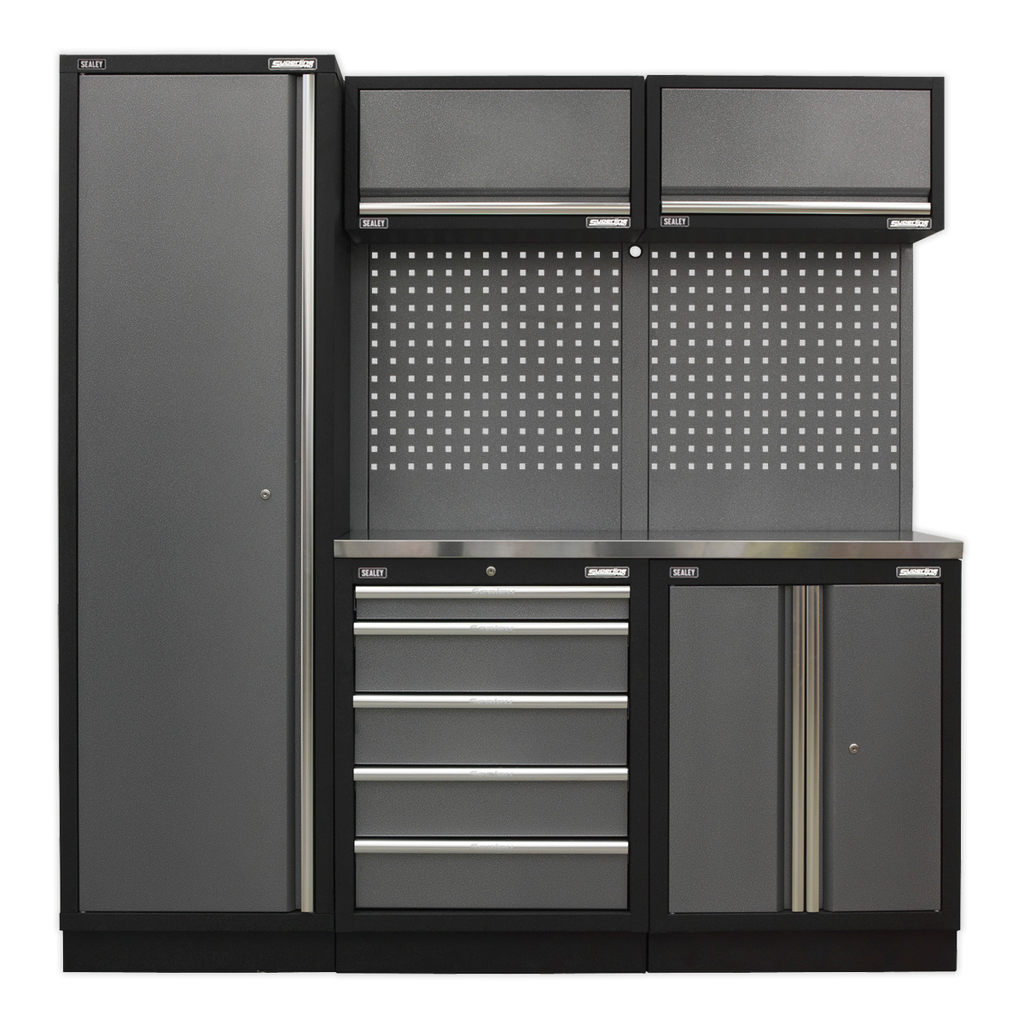Superline PRO® Storage System with Stainless Worktop 1.96m