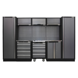 Superline PRO® Storage System with Stainless Worktop 3.24m
