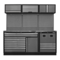Superline PRO® Modular Storage System Combo with Stainless Steel Worktop